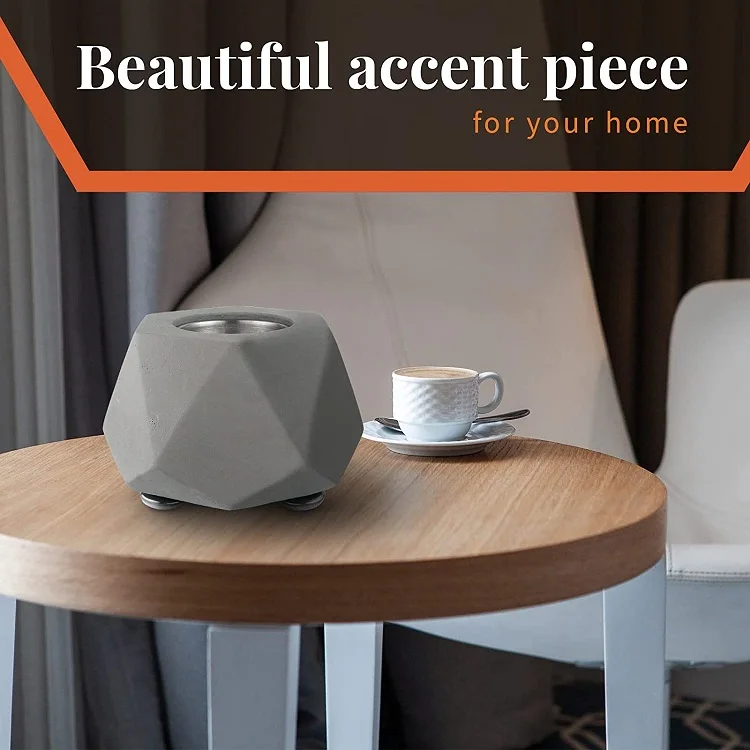 The diamond shape Cheap concrete Table Fire Pit Bioethanol Outdoor Fireplace Lantern Table Fireplace