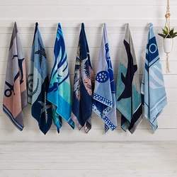 Wholesale sublimation beach towels Soft Fast Drying Cotton Beach Towel