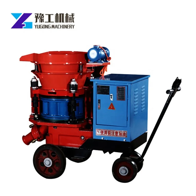 Shotcrete concrete mix design rotor gunning machine