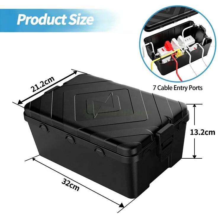 Hot Sale Electrical Box Junction Box 7 Cable Entry Ports Electrical Connection Box with Lightning Design Cover