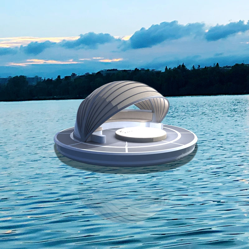 Modern Floating Boat Prefab Small House Water Prefabricated Houseboat Aluminium Alloy Yacht Luxury Boat Aluminum OUTBOARD CN;GUA