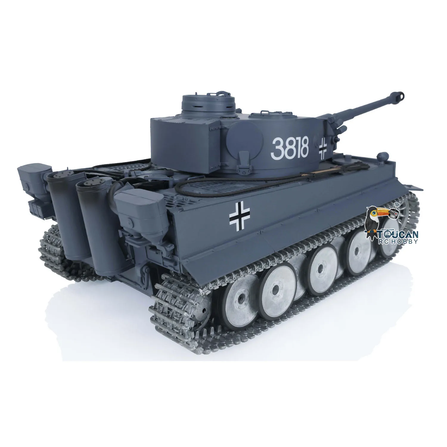 Pro Ver Heng Long TOUCAN 1/16 7 0 Tiger I RC бак 3818 FPV камеры отката металлические колёса Airsoft IR звук двигателя