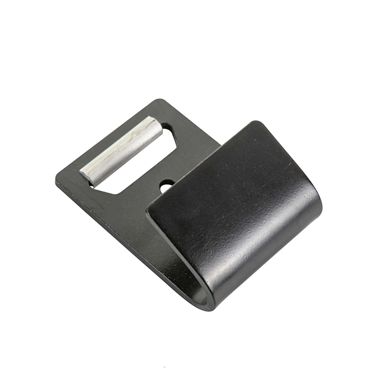 Custom Steel Zinc Plating 2' Flat Hook ,Flat Metal Plate Hooks,Flat J Shape Hooks Flat Cargo Hook 38mm Lash