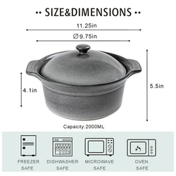 Factory Price Ceramic Round and Rectangle stoneware dutch oven casserole dish with Lid In Glaze