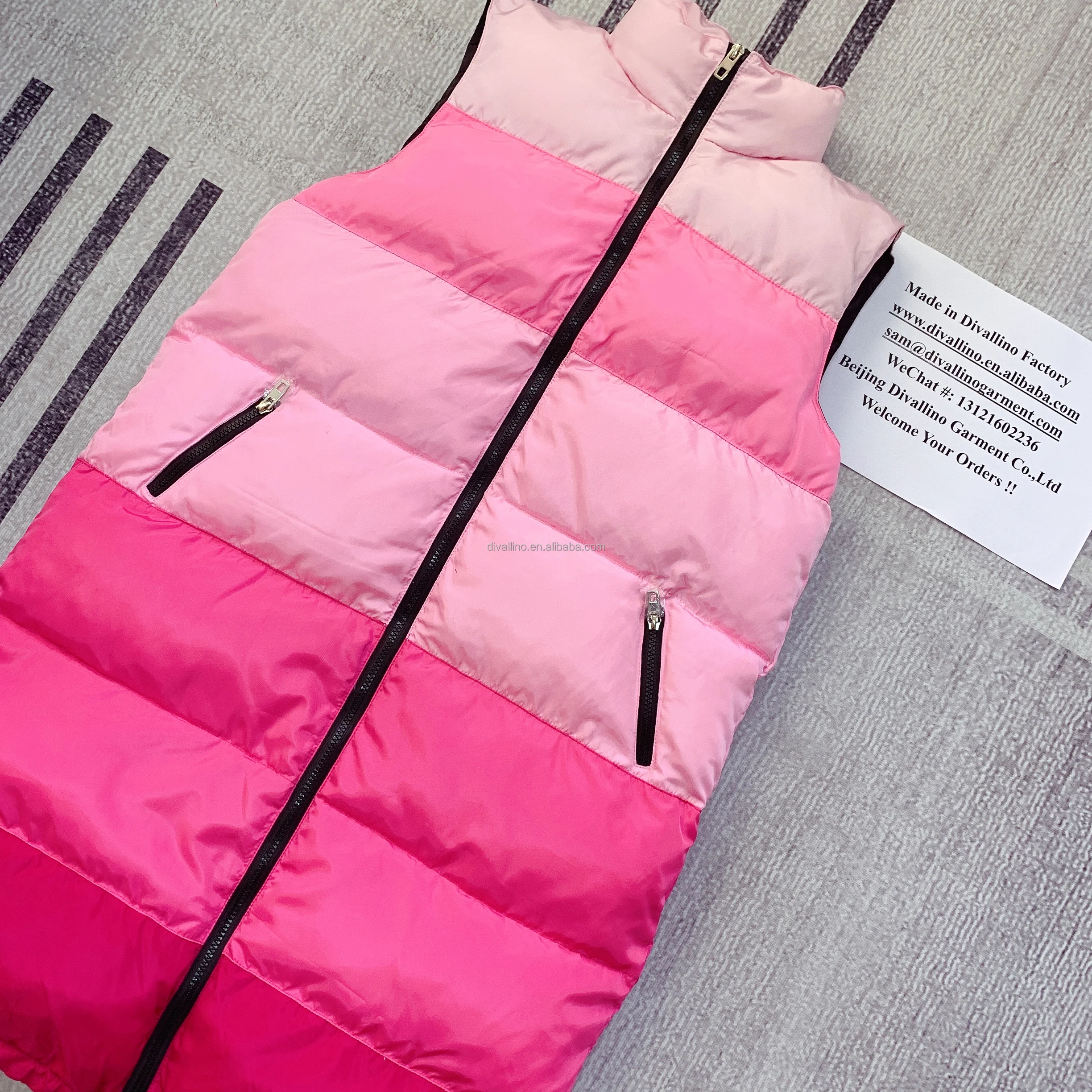 2024 HOT SALES!!  Factory of Winter Puffer Vest Down Feather Vest Multi-colored Vest with Lowest Wholesale Prices
