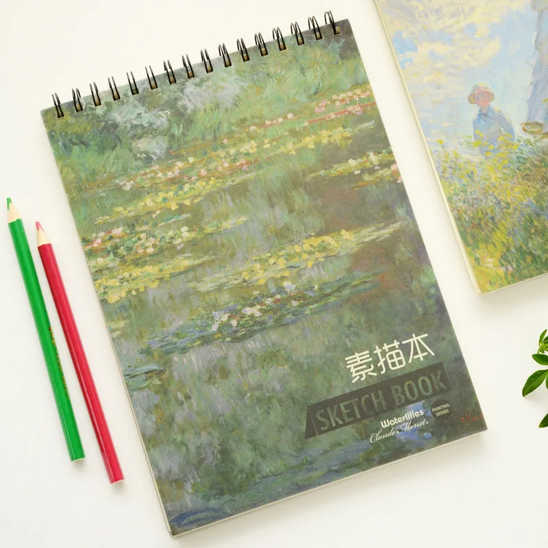 Landscape High Quality Drawing Spiral Notebook Custom A4 Paper Sketch Book