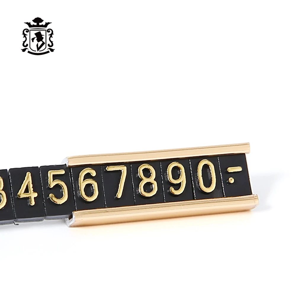Sales Promotion Price Tag Jewellery Store Plastic Price Display Cube With Numbers RMB & US$  for Retail Shops