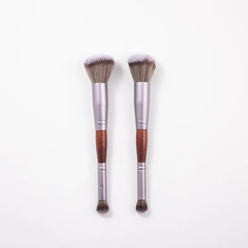 Hot selling  double-end makeup brush Custom Logo cosmetic brush kit select customize private label brush