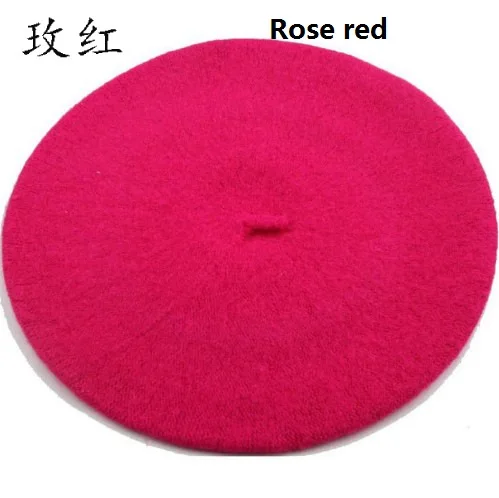 Шерстяной берет для девочек, шапки-бини разных цветов, женский модный берет художника, шерстяной уличный осенний теплый Французский Берет, дамские береты для девочек