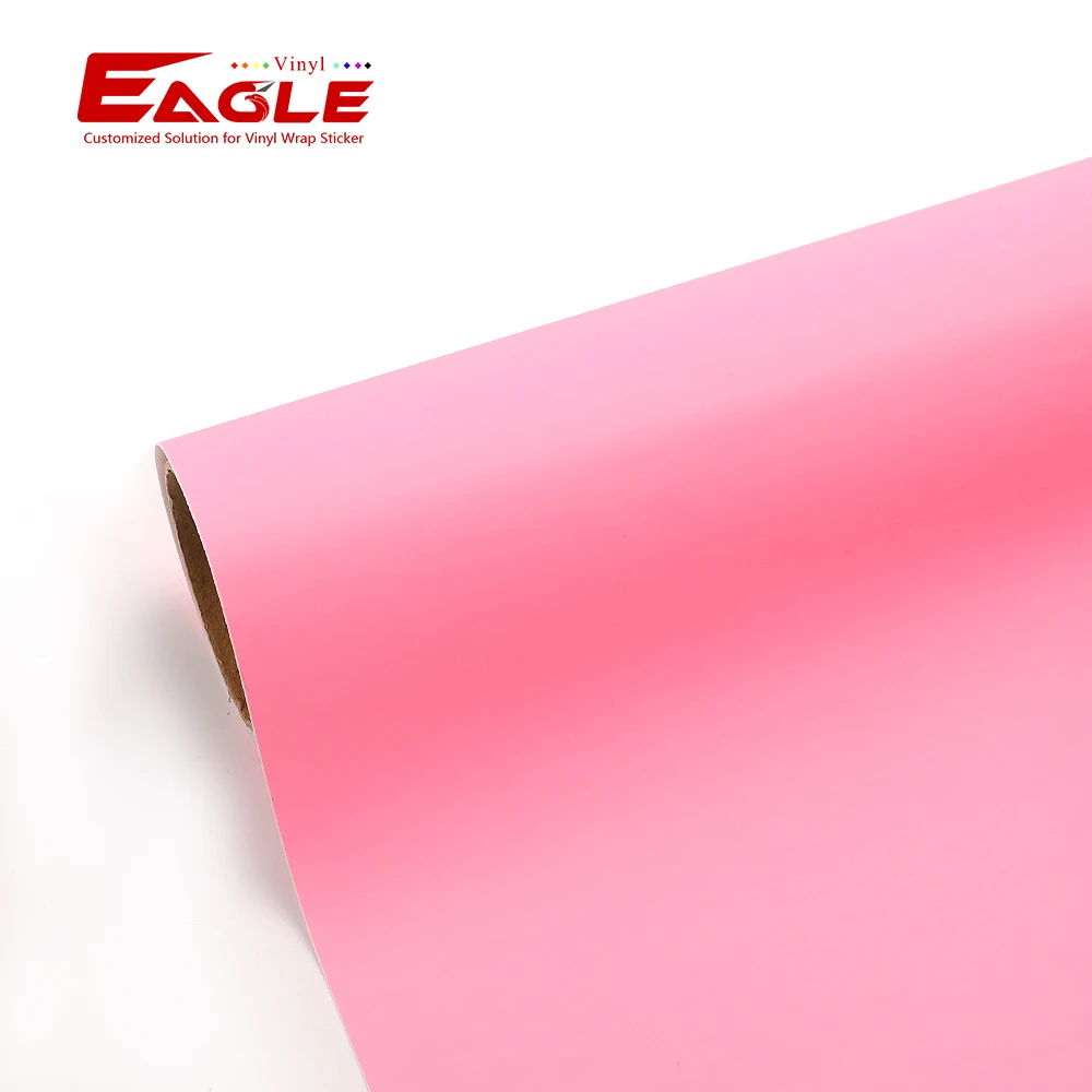 PVC Pink Color DIY Craft Film Vinyl Roll Self Adhesive GLow In The Dark Sticker Vinyl for Cutting Plotter