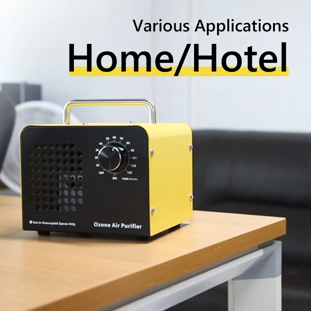 5g Portable Ozone Generator O3 Air Treatment Hotel Household Car Deodorization Stainless Steel Ozone Machine for Home Use