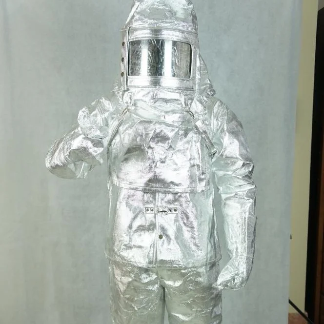 EN Standard  Fato Anti Fogo  Proteccion Contra Incendios Fire Aluminum Proximity Approaching Suit 1000 Degree
