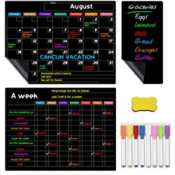 Monthly Planner Dry Erase Boards Fridge Calendar Magnetic Board Whiteboard with Thickened Magnet for Wall Hanging