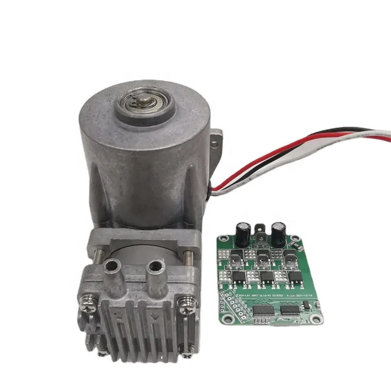 Metal Durable Lifetime 20L~ 60L -85kpa smallest electric DC 24V oilless piston type vacuum pump