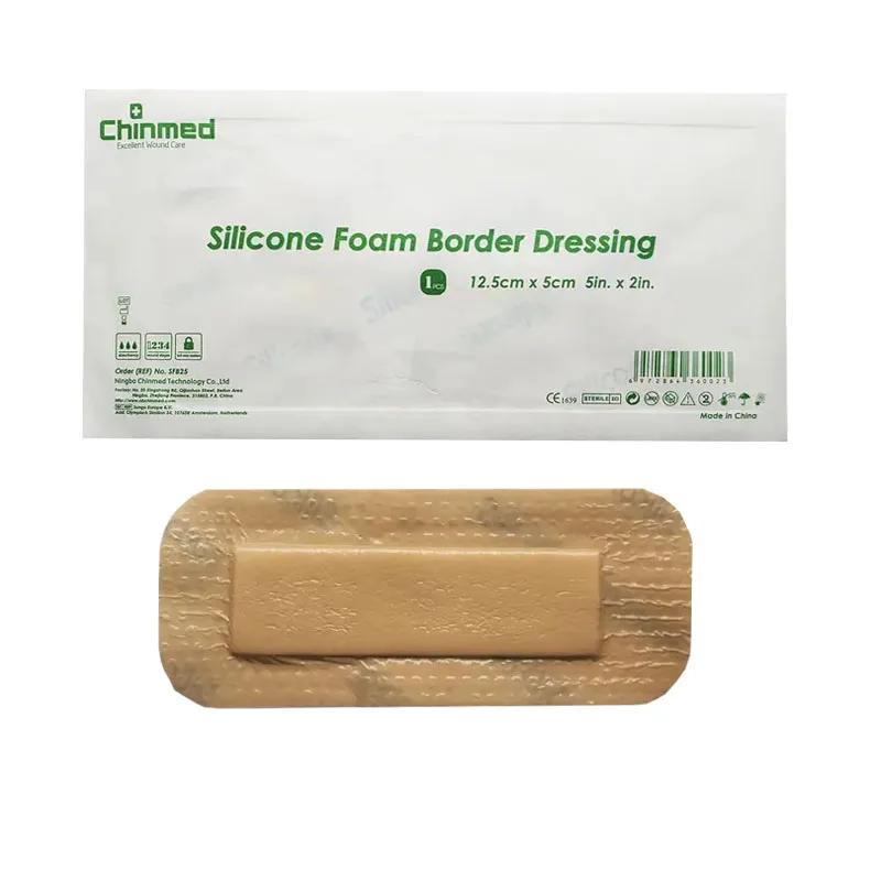 Medical Disposables Water Proof Wound Dressing Border Absorb Silicone Wound Dressings And Care For Materials
