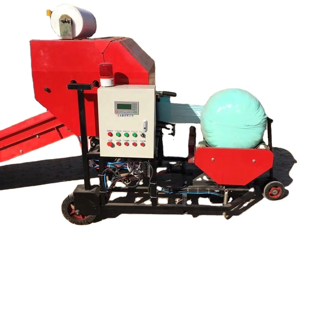 Full Automatic Electric Silage Baler Machine Pine Straw Baler for Sale