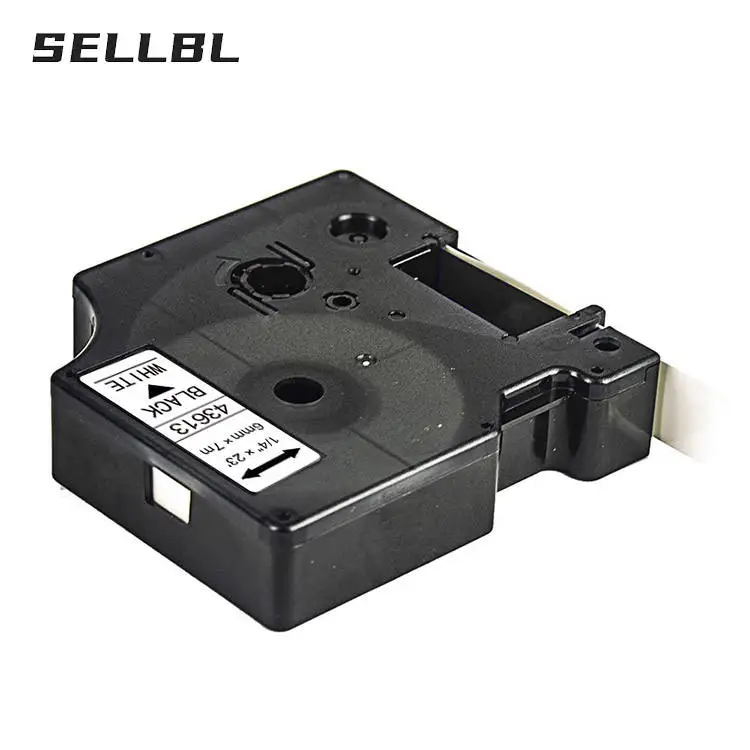 Совместимый Dymo 9 мм * 7 м черный на белом D1 ленточный картридж 40913 S0720680 этикетка для 160 280 420P принтер