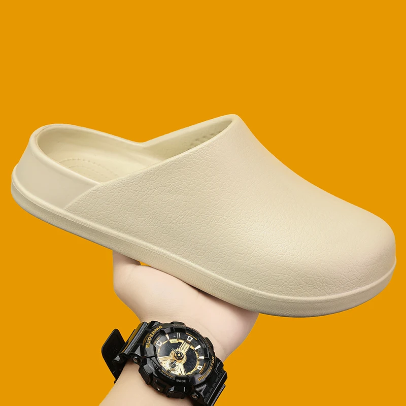 Customized Unisex Baotou Semi Mop Flat Outdoor Indoor Platform Soft Slippers Women Thick Platform Shoes
