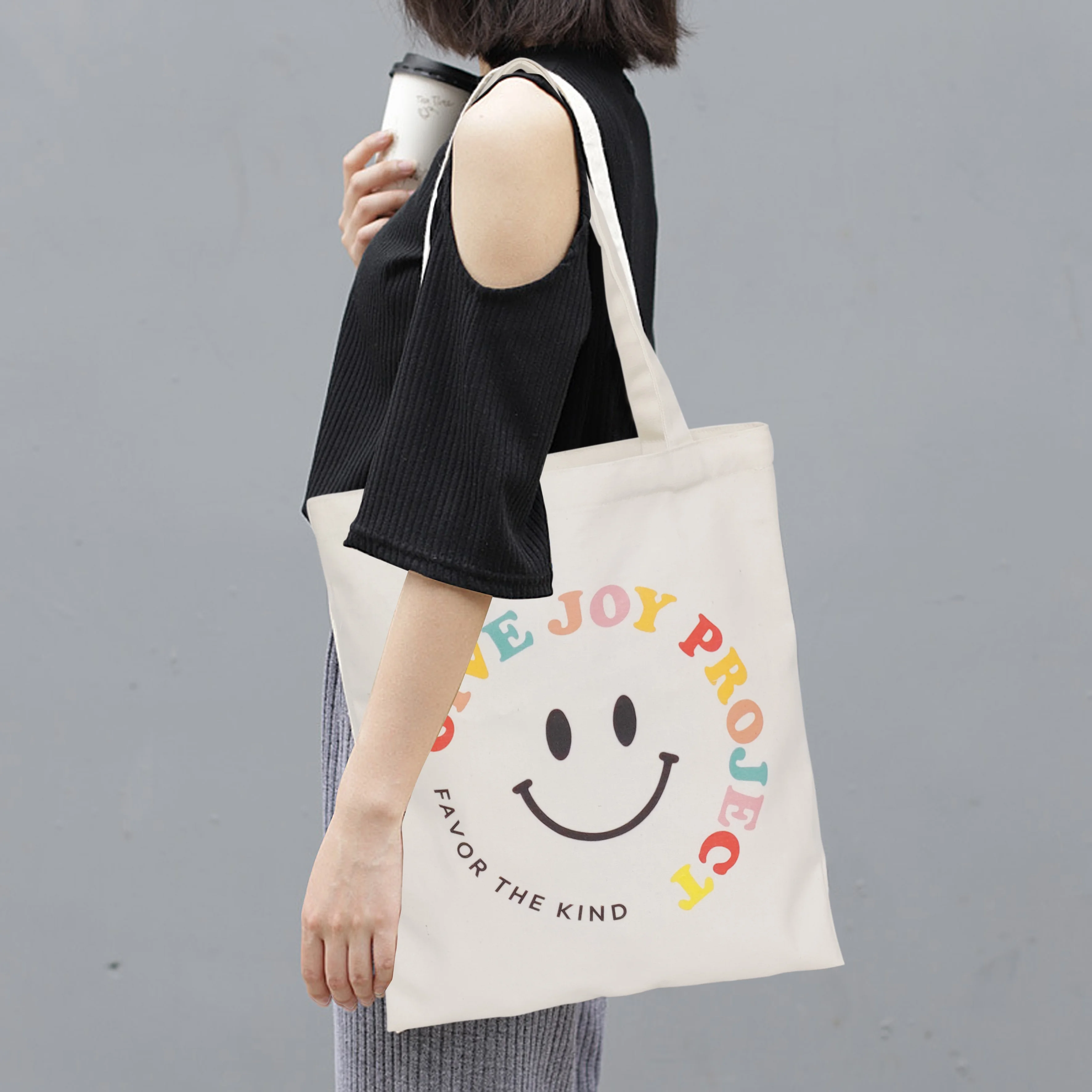 Тяжелая расширяемая Складная Сумка-тоут многоразовая хлопковая складная сумка для покупок продуктов подарки картина на