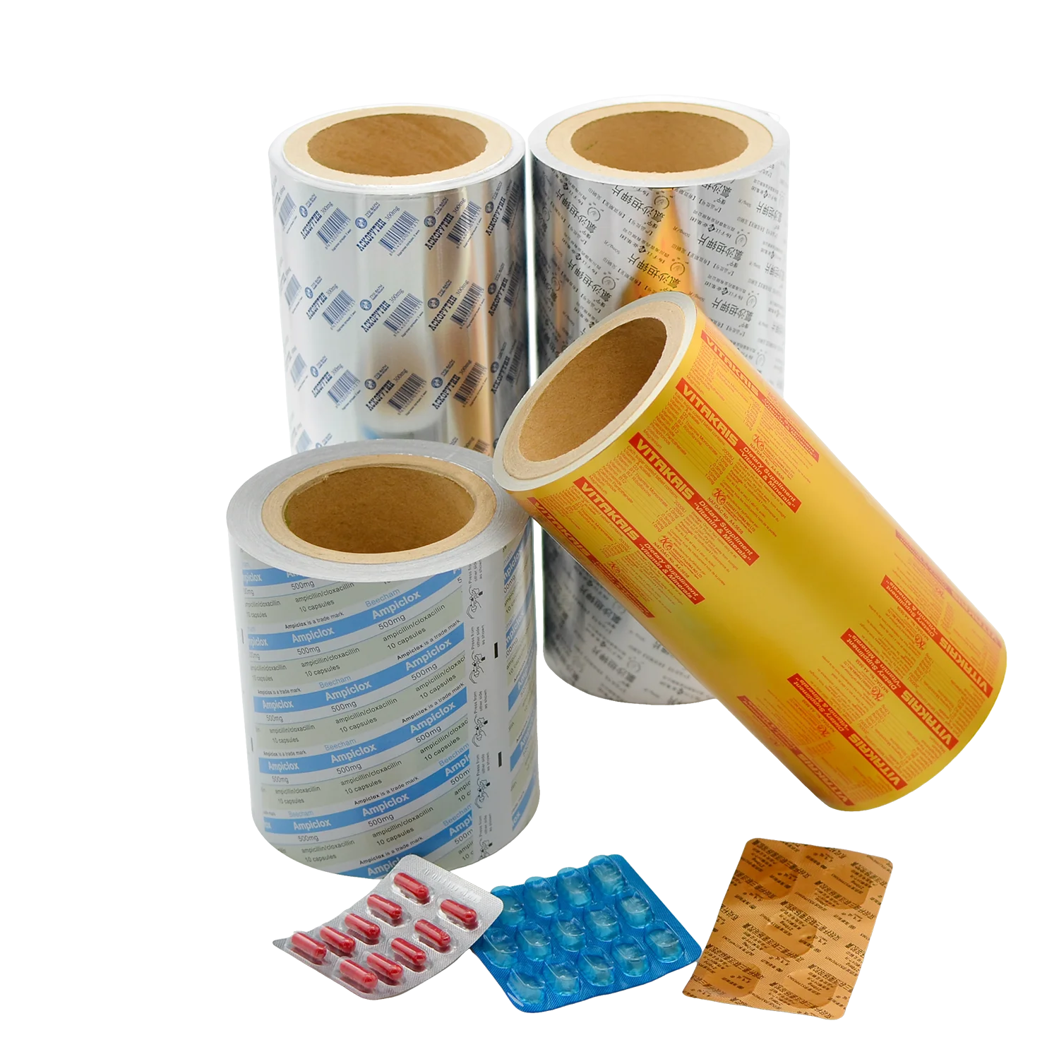 Custom Printing Blister Pills Packaging PTP Aluminum Foil Roll Manufacturer with 24 Years Experience