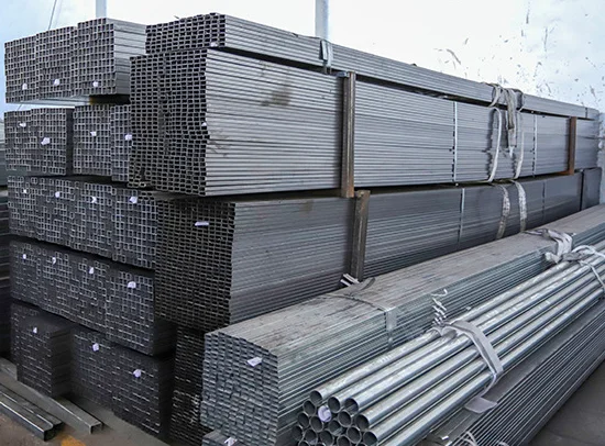 Galvanized square tube Q235B square tube galvanized square tube hot dip galvanized welded steel pipe manufacturer