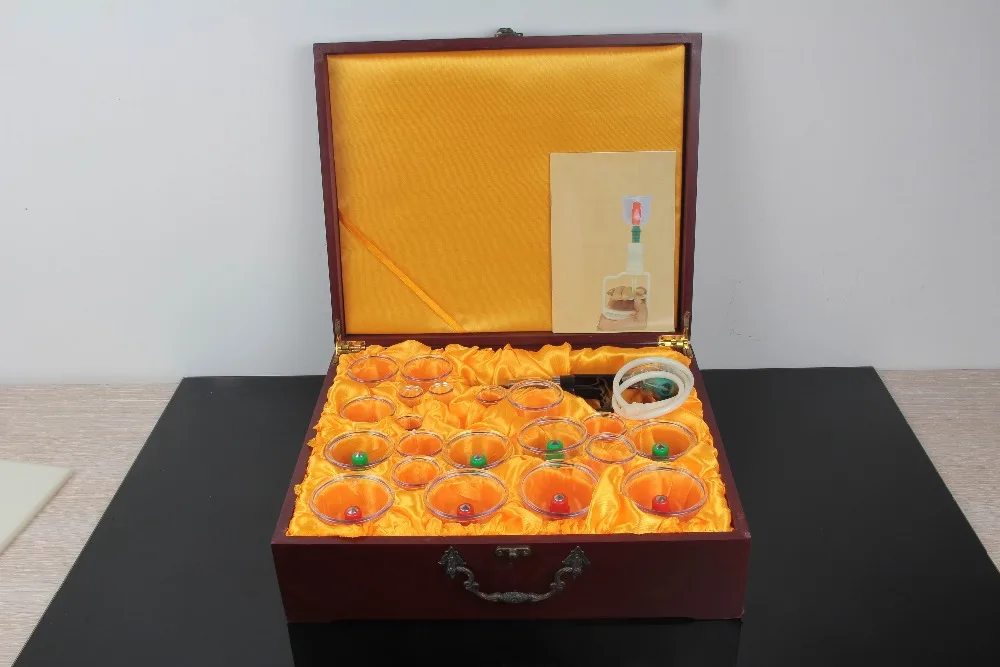best quality Traditional Chinese Medical Vacuum Cupping Set Kit 24 cups