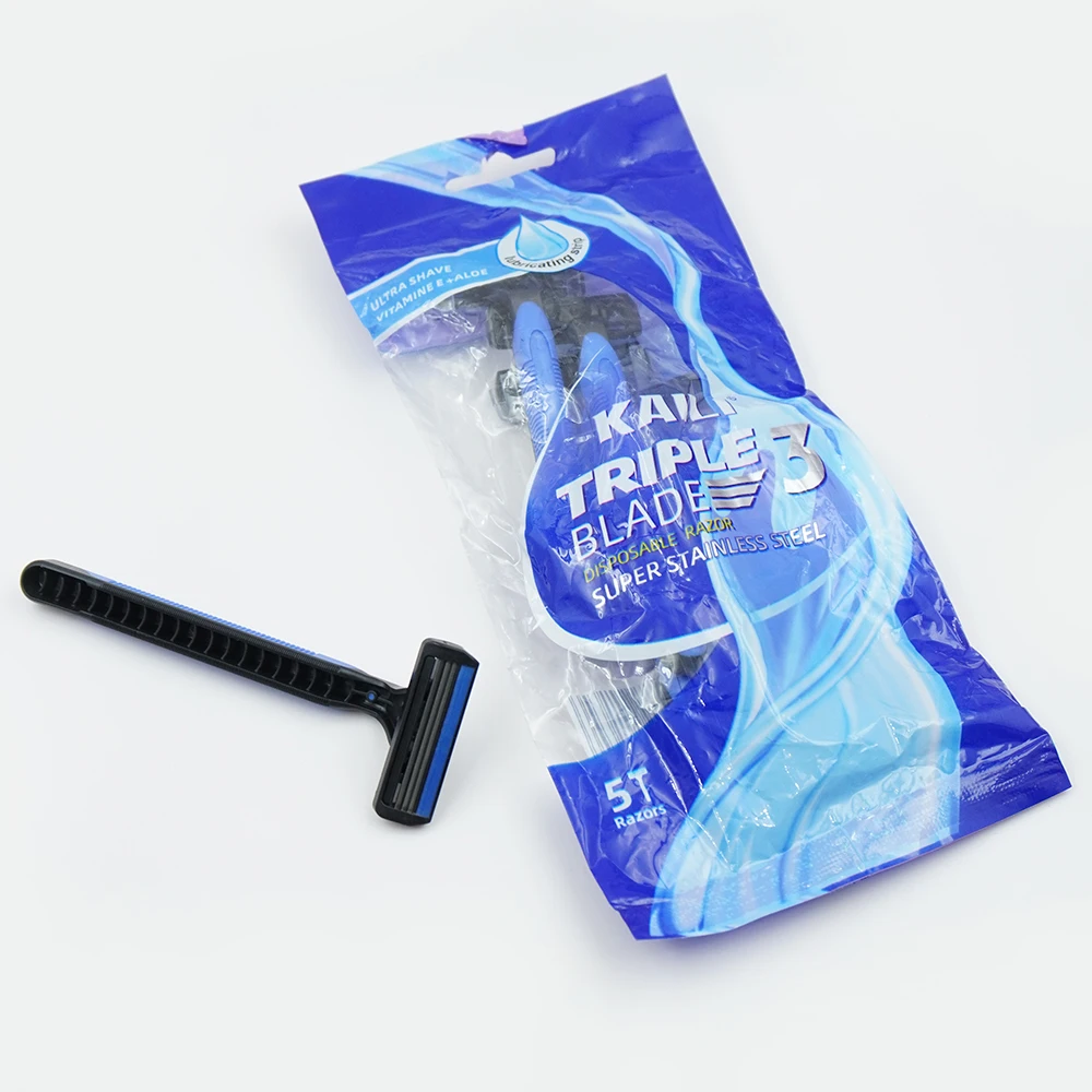 Disposable New Style Razor Made by Professional Factory Twin Stainless-Steel Blade with Comb Medical Razor Hospital Shaving