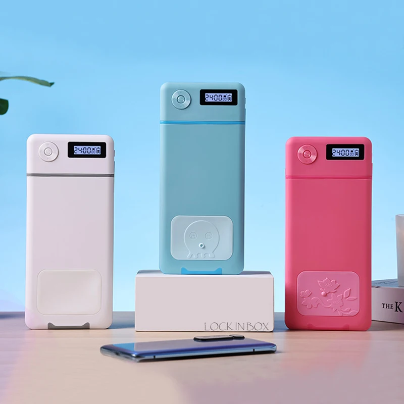 New Arrival Isolator plastic Timed Lock Storage Box Portable Lock Box Safe smart phones auto timer Timed lock box for cell phone