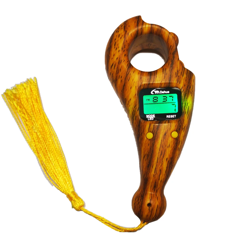  Время часы LED свет Рамадан подарок с молитвенными бусинами исламский Tasbih цифровой светодиодный электронный четки мусульманский Tasbeeh Палец