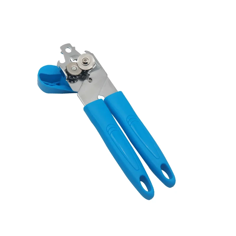 Hot Sell Jar Opener Stainless Steel can Opener  Kitchen Tools Soft Handled Good Grip Easy Use Manual Can Opener