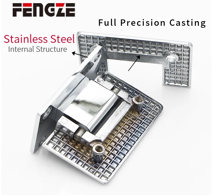 Hot Sale Hinges Door Pivot Glass to Glass Hinge for 8-12mm to Glass Door Pivot Singes Screen Shower Hinge