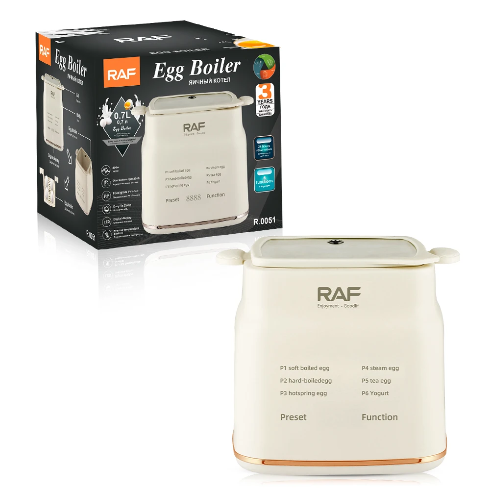 RAF Egg Cooker Rapid Healthy Electric Egg Cooker Easy to Peel Soft Boiled Eggs Digital Display