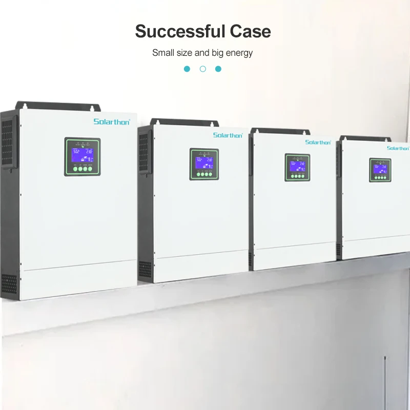 Soalrthon Residential Hybrid 5.6kva Solar Inverter System 5600W AC Inverter with 60Hz Output Frequency