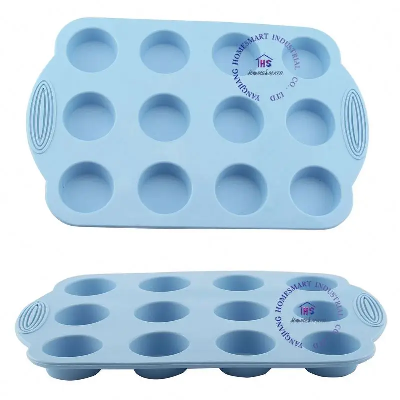 
Wholesale silicone nonstick 9 cups muffin pan cup cake tray baking mold 