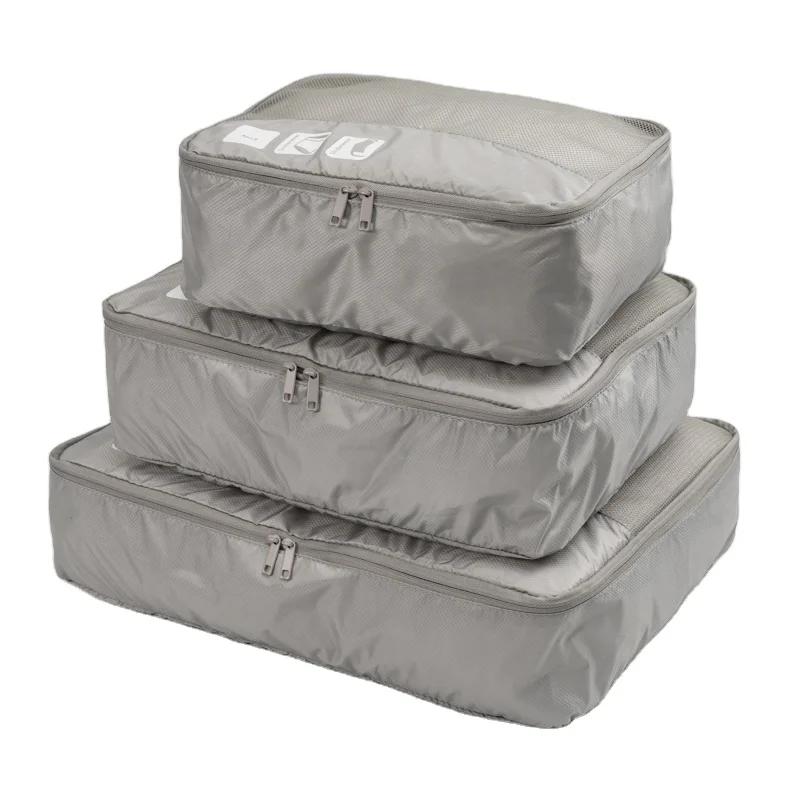 Soft waterproof lightweight personalized packing cubes multi-functional travel cubes for packing customized pack cube set