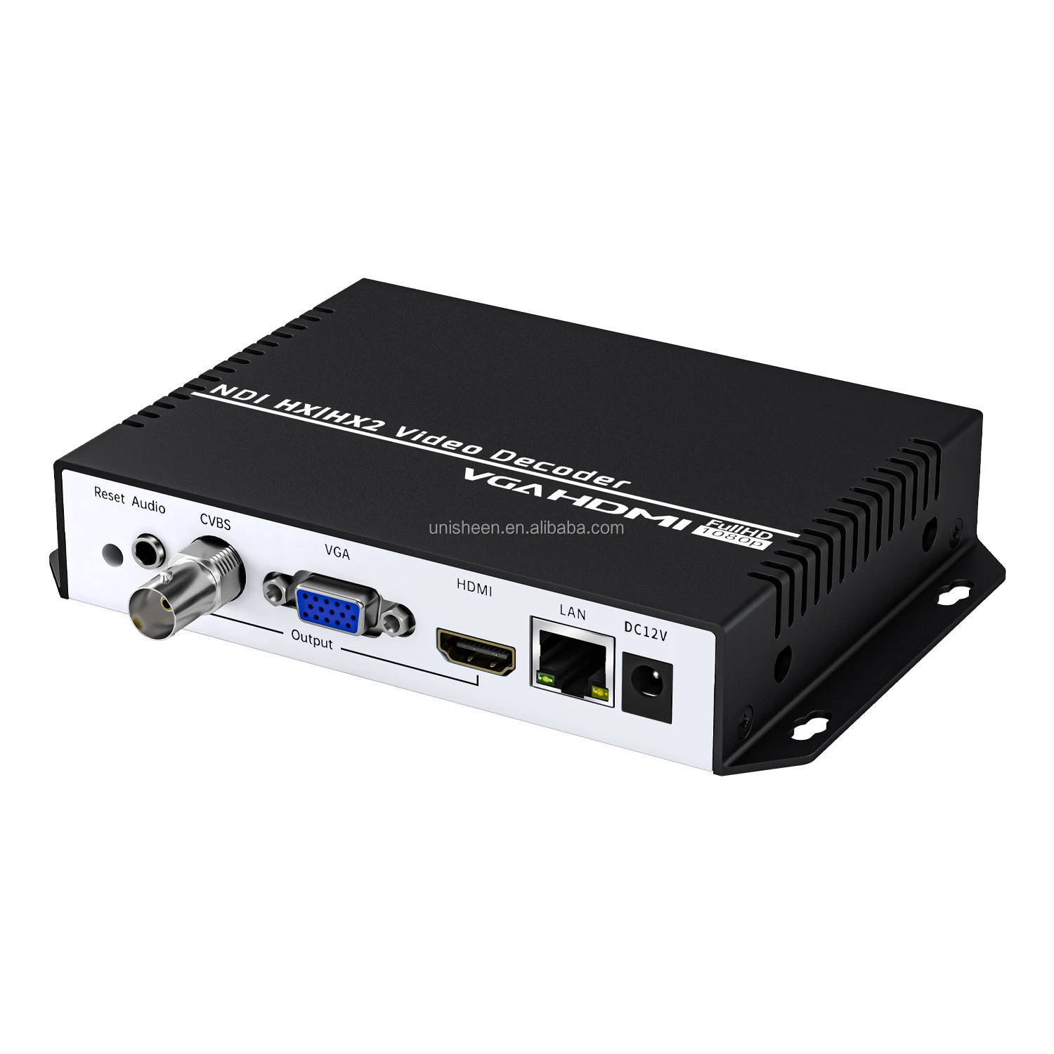 Custom Made JM3500C-NDI CVBS BNC  SRT RTSP UDP NVR Transmitter IP to  VGA HDMI 4K H.265 HEVC H.264 Video Capture Box Decoder