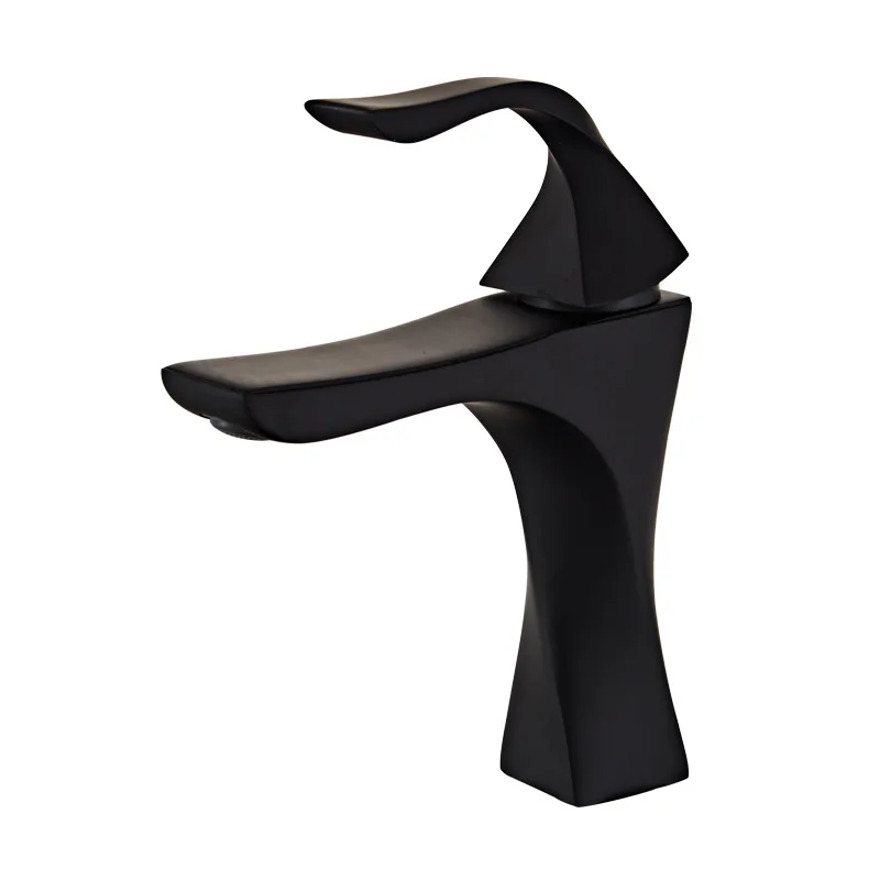 Hot selling zinc alloy wire drawing basin faucet basin hot water cold water bath mixed outlet ceramic spool