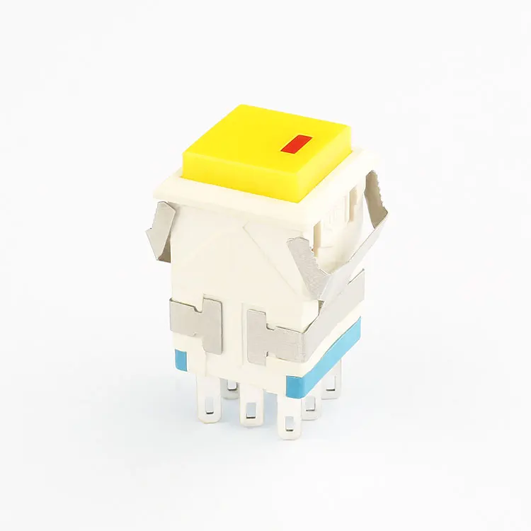 Двойной полюс низковольтный ограничительный пластиковый автомобильный кнопочный переключатель самоблокирующийся Мгновенный