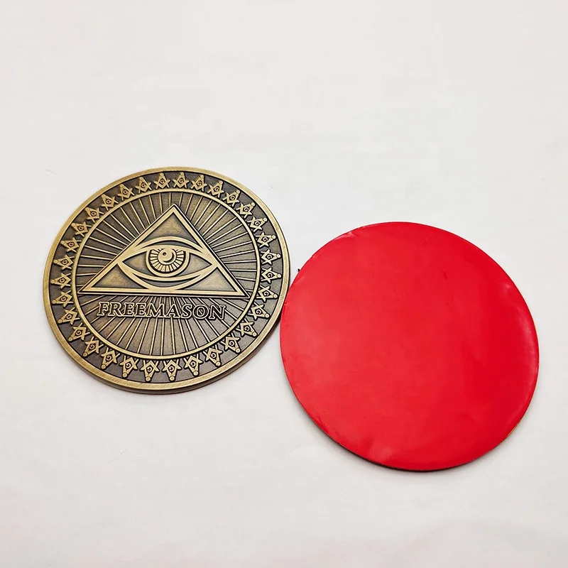 Custom Logo Metal crafts Masonic car badge waterproof metal letters high quality emblem