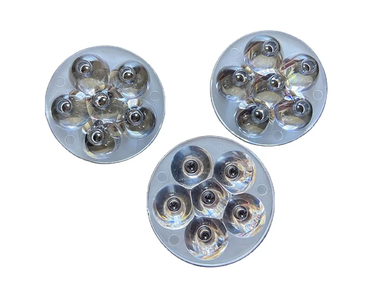 15 degree 3030 50mm diameter 6  in 1 optical led lens for motor bike lens