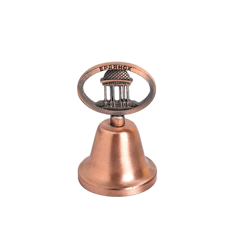 Russia Moscow Traditional Souvenir Giftaways Small Metal Bell Antique Cast Iron Bells Golden Hand Bell