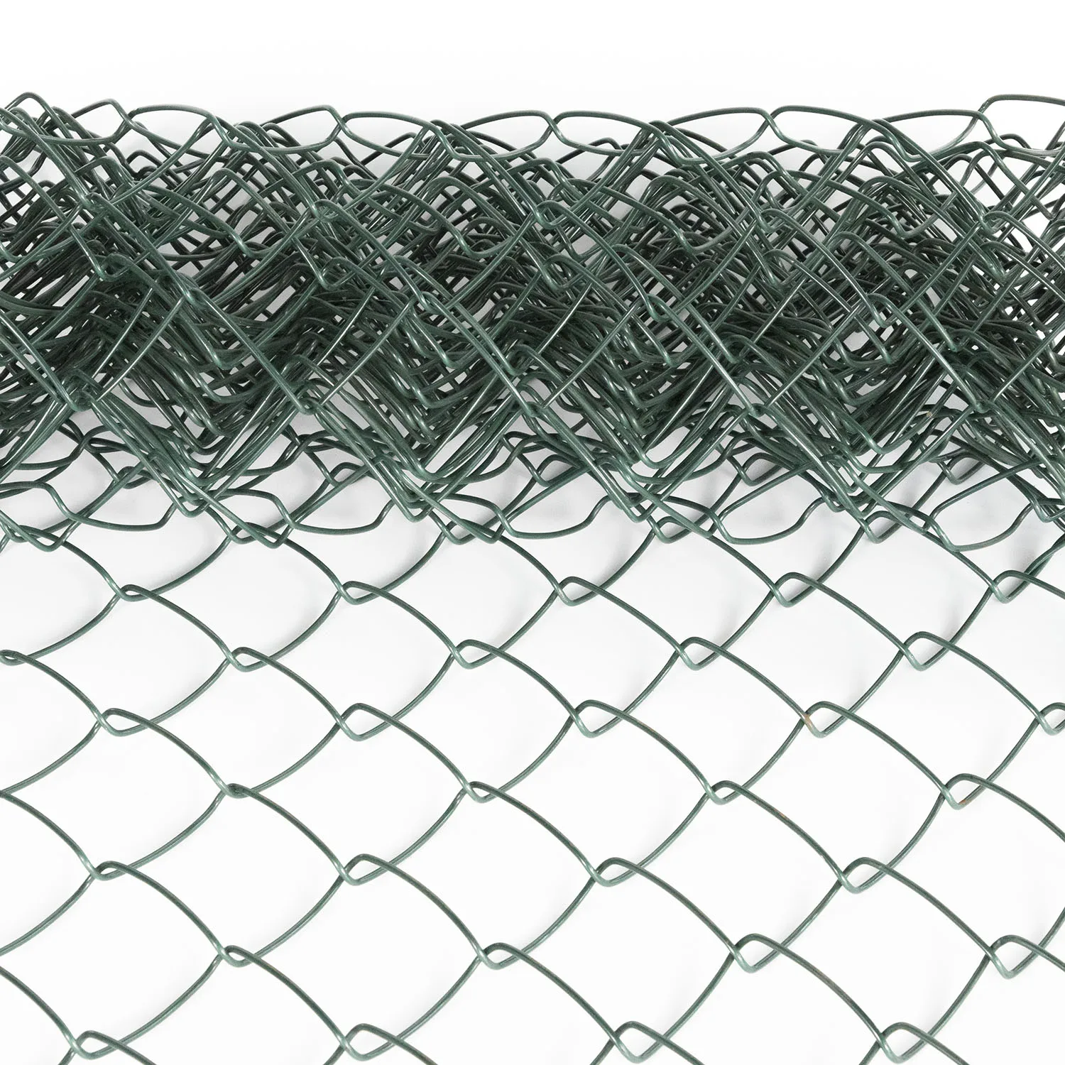 Plastic coated Green inside Hot dipped Galvanized chain link fence for wholesales