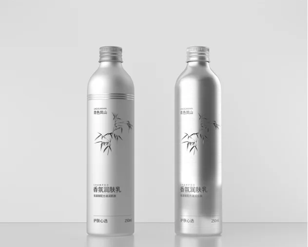 Customized empty 50ml 100ml 250ml 500ml 750ml 1000ml metal aluminum bottle packaging for essential oil with aluminum screw cap