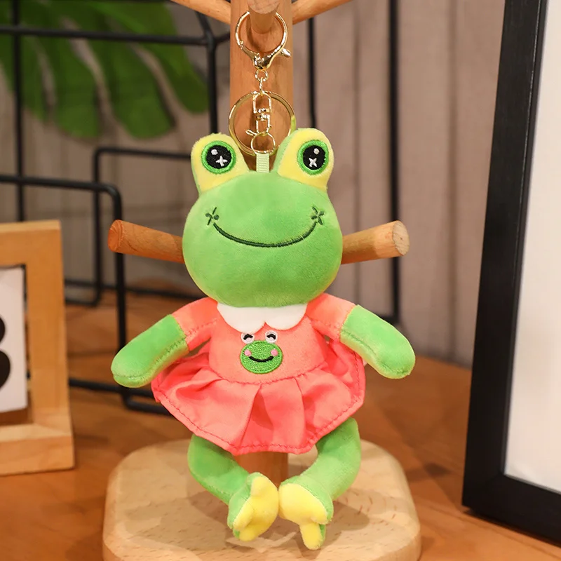 Yangzhou original new sunrise wholesale charming soft plush shapeshift bear stubborn donkey frog tortoise key ring animals