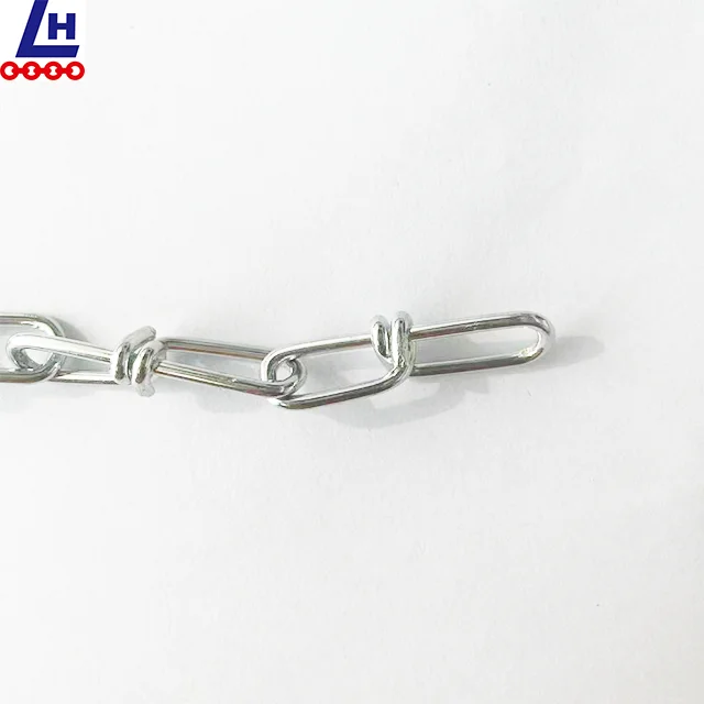 2.0mm DIN5686 Electro Galvanized Weldless  Chain Knotted Chain For Pet/Hang/Lifting