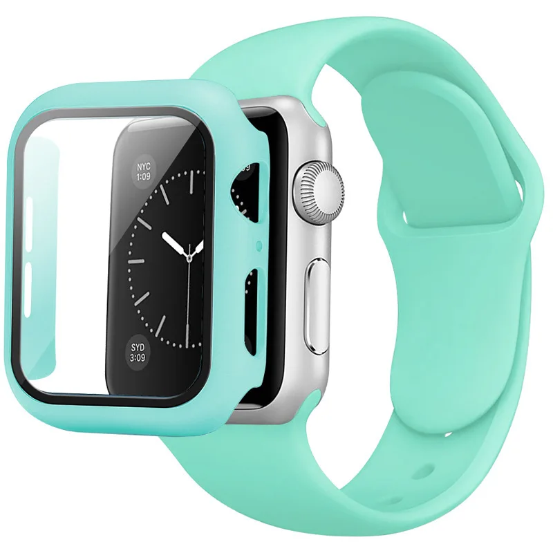 Модный спортивный силиконовый резиновый ремешок для часов Apple Watch с