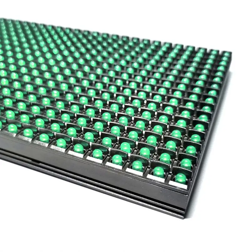 Free sample P10 green color Outdoor Led Display Single Color led panel for Welcome Display