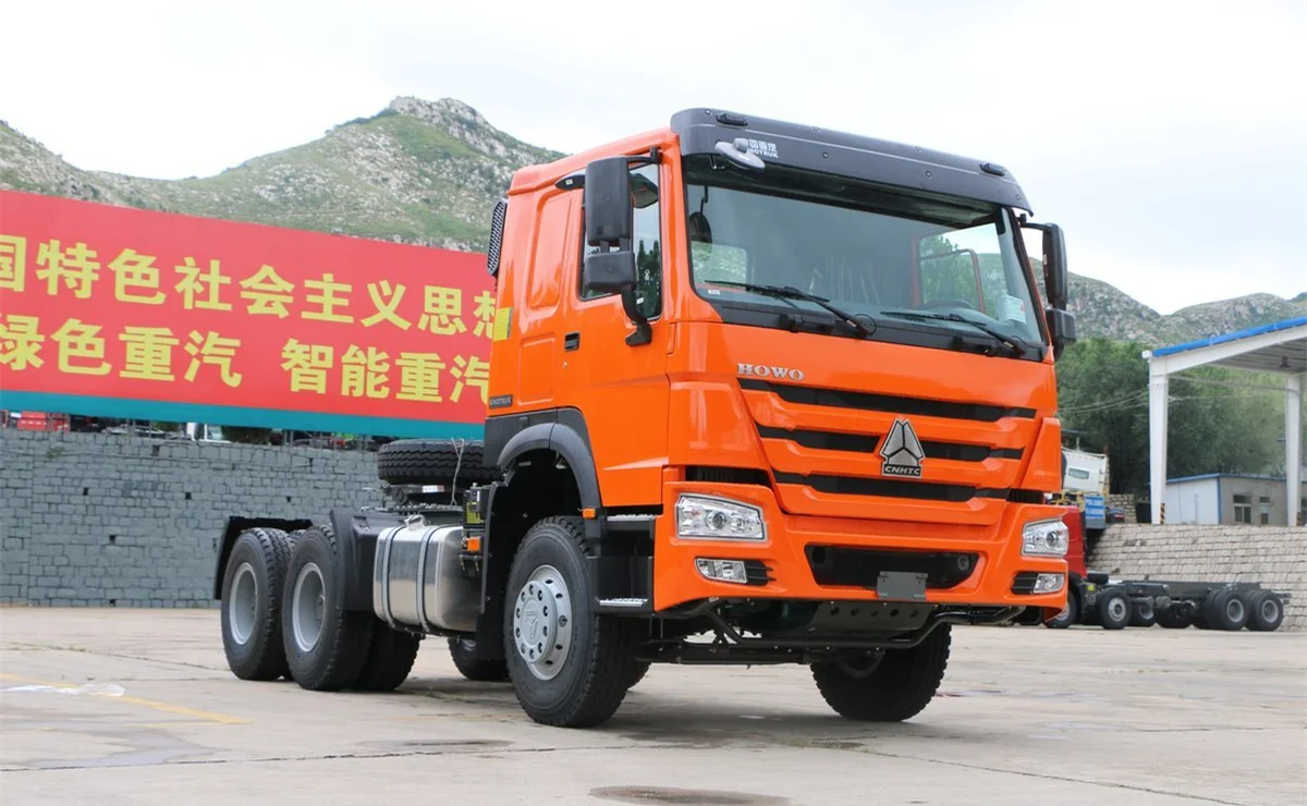 HOWO Подержанный евро 2 тягач грузовик Евро 3 6X4 дизельный 380hp для продажи