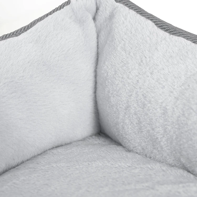Source Factory Hot Selling Lovely Plush Grey Washable Memory Foam Sponge Animal Pet Dog Bed