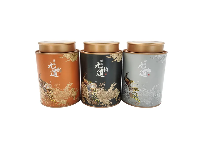 Custom Design Mix Colors Cardboard Eco Friendly Cans Tea Coffee Paper Card Canister Paper Tube Packaging